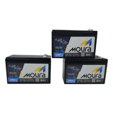 3 Baterias Moura 12v