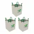3 Bigbag 70x90x90 Boca Aberta fundo Fechado P  500kg