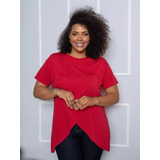 3 Blusas Transpassada Plussize
