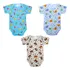 3 Body Manga Curta Verão 100% Algodão Unisex Bebê Baby Bodie