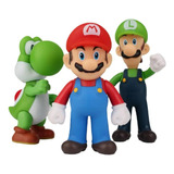 3 Bonecos Super Mario