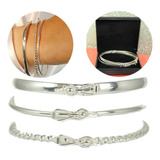 3 Bracelete Pulseira Largo