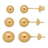 3 Brincos De Ouro