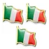 3 Broche Itália Pin Bandeira Diplomata Negócio Internacional