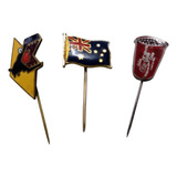 3 Broches Antigos Vintage