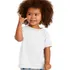 3 Camiseta Branca Infantil Criança 100  Algodão Lisa Branca