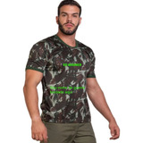 3 Camiseta Camuflada Malha Dry Fit Militar Bordada Com Nome