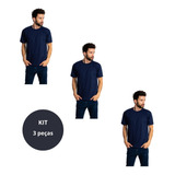 3 Camisetas Masculinas Malha