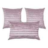 3 Capas Almofada Veludo