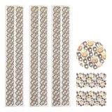 3 Cartelas Strass Pedras