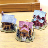 3 Casas Miniaturas Terrários Mini Jardim Fadas Casinhas 8 Cm