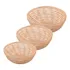 3 Cestas Redondas Lyor Palm De Fibra Natural