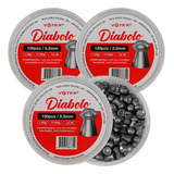 3 Chumbinhos Diabolô 5 5mm 1 153g 390 Unidades   Votex