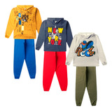 3 Conjunto Moletom Com