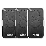 3 Controles Remoto Era Inti Nice 433mhz Peccinin E Linear Preto