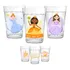 3 Copos Vidro Personalizados Temático Princesas Resistente