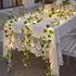 3 Cordão Hera Folha Planta Artificial   1 Luz Led Fio Fixo Ex Decor