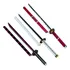 3 Espada / Katana One Piece Zoro Em Mdf (madeira) Com Bainha