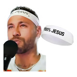 3 Faixas De Cabelo Masculina 5x22 100  Jesus Bandana Branca