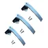 3 Fecho Maxim-ar Frontal 1018/2 Aluminio Fosco  L-20 25 30 