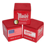 3 Giz Sinuca Master Profissional Vermelho Original Para Taco