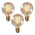 3 Lâmpada Filamento Carbono Retrô G80 Vintage 40w 127v 220v