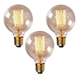 3 Lampada Filamento Carbono