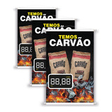 3 Lindos Banners Carvao
