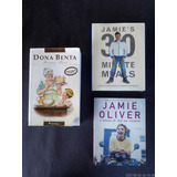 3 Livros De Culinária: Dona Benta, E 2 Do Chef Jamie Oliver