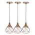 3 Lustre Pendente Aramado Esfera Balonê Sala Cozinha