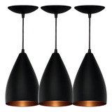 3 Lustre Pendentes Bala
