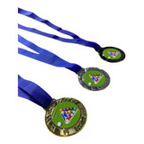 3 Medalhas De Sinuca  bilhar Adesivada Ouro  Prata E Bronze
