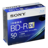 3 Mídias Blu-ray Bd R 50gb Sony Original Importada