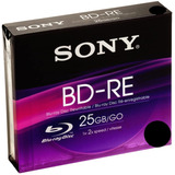 3 Mídias Blu-ray Bd Re Regravável 25gb Sony Original