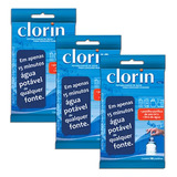 3 Pacotes C 10 Clorin 1 Limpa Agua Elimina Bactérias Germes