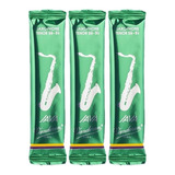 3 Palhetas Vandoren Java Green - Sax Tenor 2,5