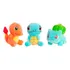 3 Pelúcias Pokémon Iniciais Bulbassauro Charmander Squirtle Cor Azul Laranja E Verde