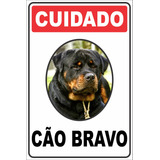 3 Placas Cuidado Cao