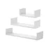 3 Prateleira Nicho U 20/30/40 Branco Mdf Decorativo
