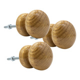 3 Puxadores Moveis Antigo Redondo Ponto Retro Gaveta Armario