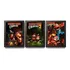 3 Quadros C.moldura Trilogia Donkey Kong Country Super Snes