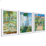 3 Quadros Claude Monet
