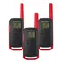 3 Rádios Motorola De Até 32 Km* Micro Usb T210tp 22ch Vox Scan Gmrs/frs. Bandas De Frequência, Cor Preta