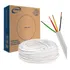 3 Rolo Cabo Cci Alarme Interfone 4 Vias 0,4 Mm 300mt Frapa