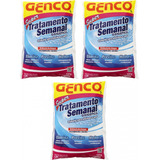 3 Super Tratamento Semanal Genco Para Piscina Oxigenco 400g