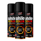 3 Tinta Spray Preto Fosco Alta Temperatura Até 600 c Orbi