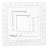 3 Transferidor De Navegação Terrestre Para 12x12cm