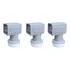 3 Unidades Lnb Duplo Universal Banda Ku Digital