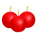 3 Velas Bola Decorativas