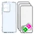 3 X  Pelicula 3d + Capa Transparente Para Moto G05